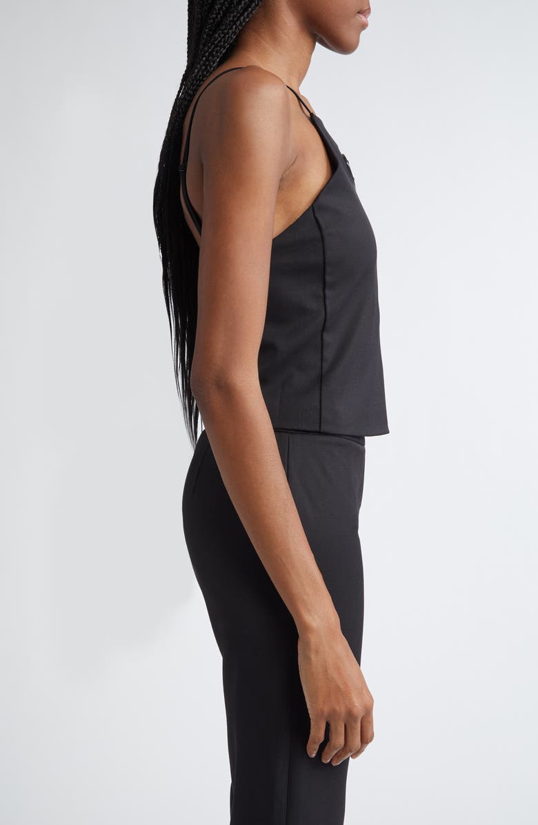 DIESEL<sup>®</sup> T-Wilight Logo Cutout Stretch Twill Tank, Alternate, color, Very/ Black