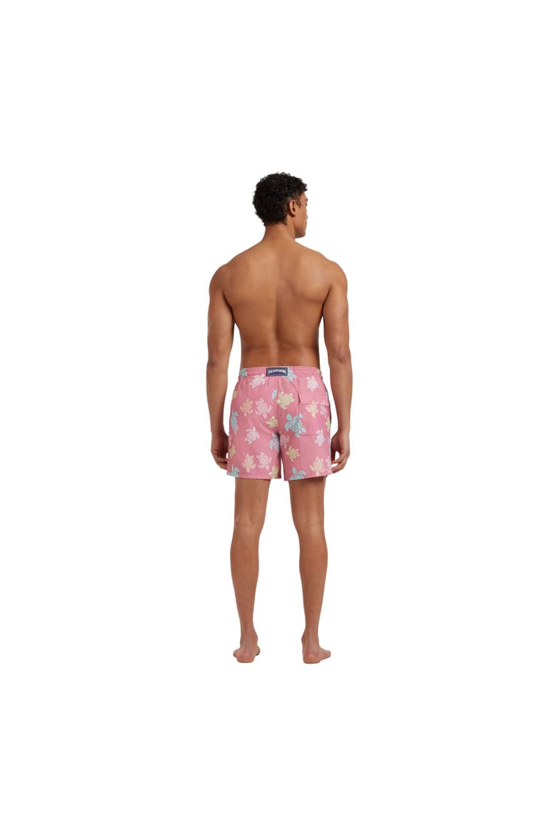 Men Swim Shorts Tortues Multicolores, Alternate, color, boudoir