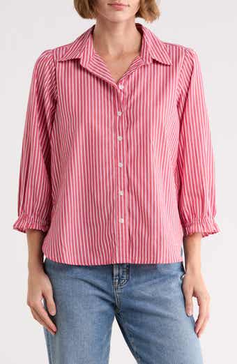 Sunset Striped Button Down Shirt