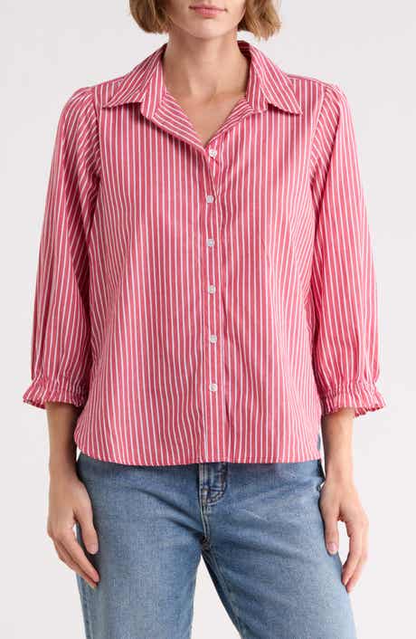 Sunset Striped Button Down Shirt
