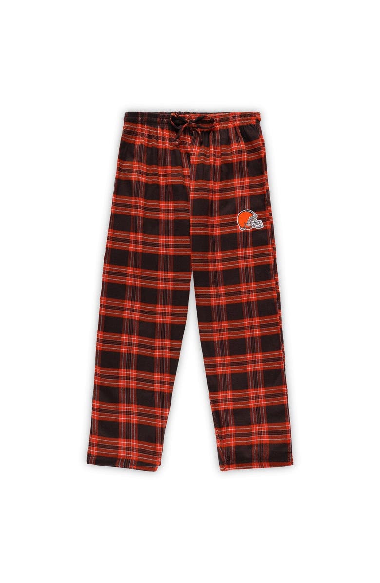 CONCEPTS SPORT Women's Concepts Sport Brown/Orange Cleveland Browns Plus Size Badge T-Shirt & Pants Sleep Set, Alternate, color, 