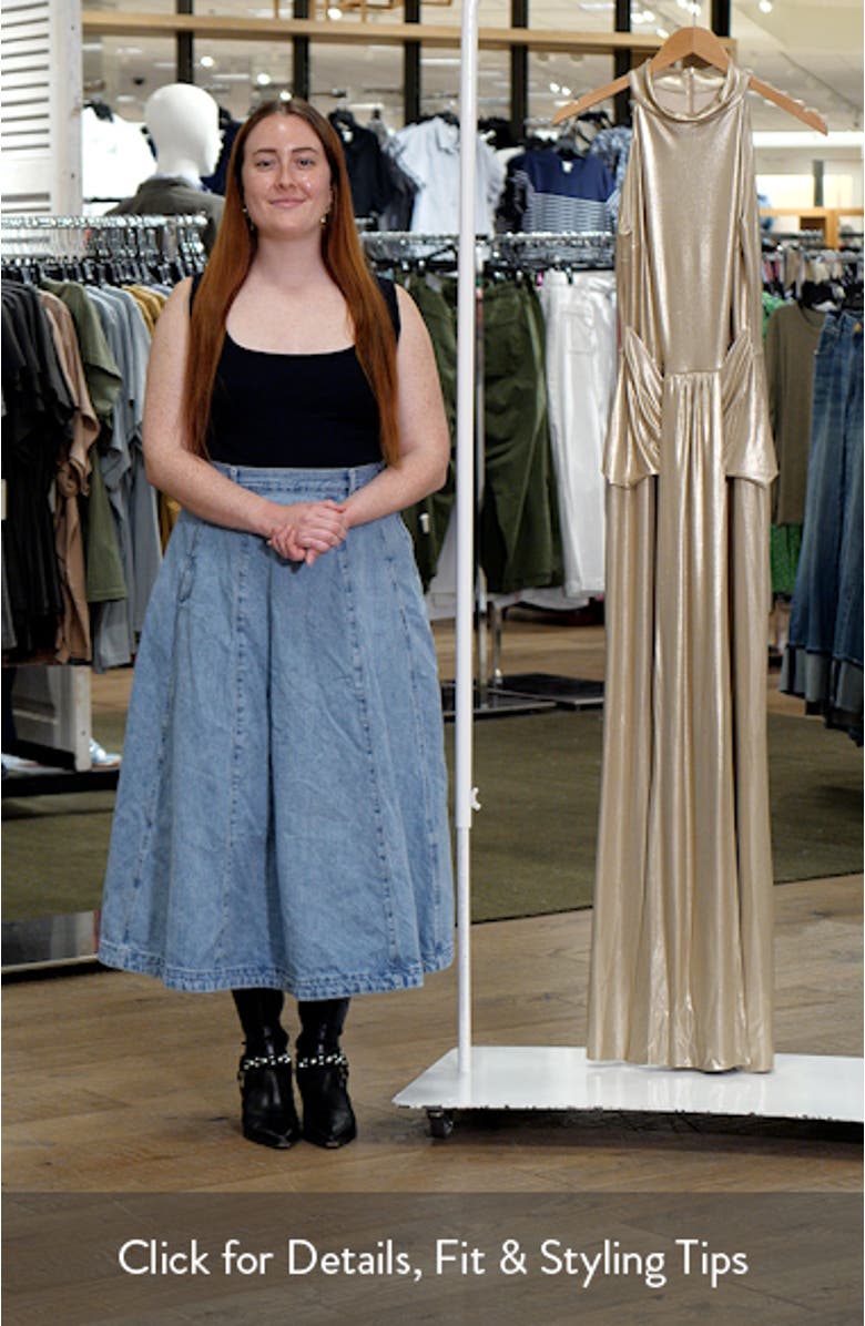 Loowin Splendid Metallic Mermaid Gown, sales video thumbnail