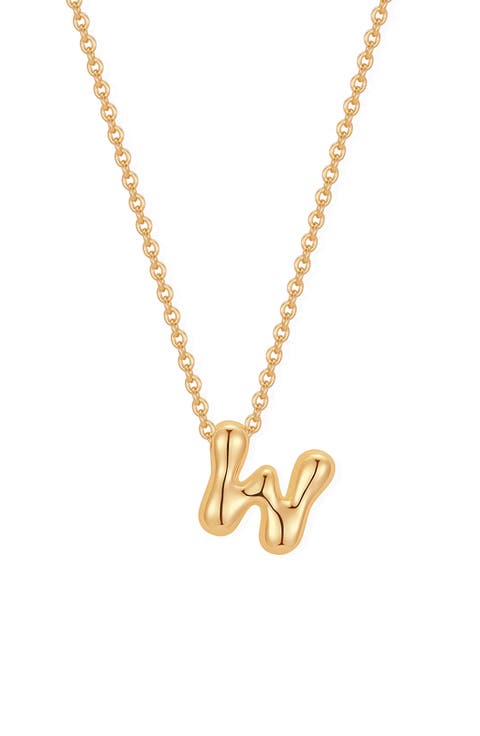 Mini Pippa Bubble Initial Pendant Necklace