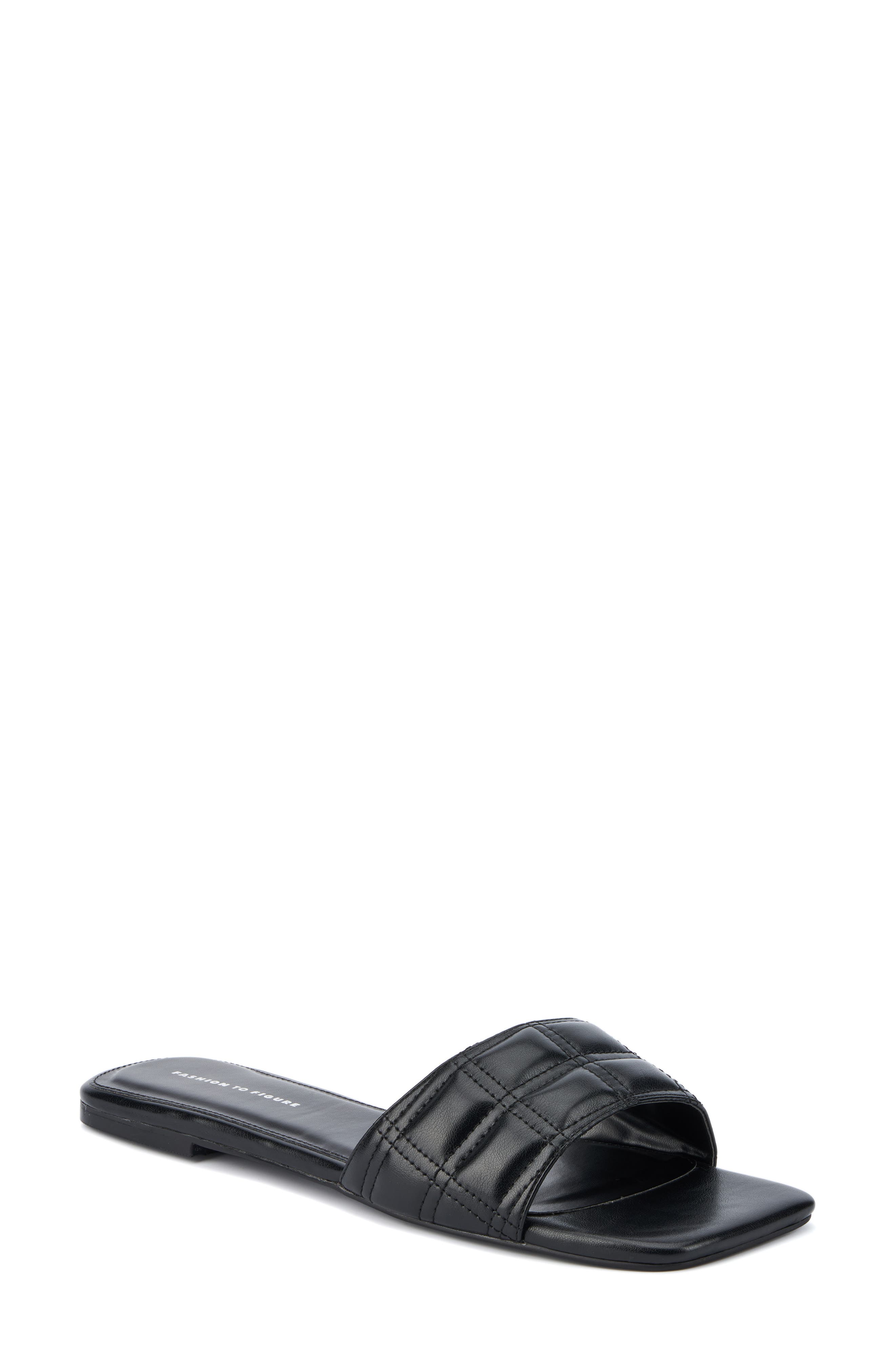 Fashion to Figure Opal Slide Sandal - Wide Width, Main, color, 