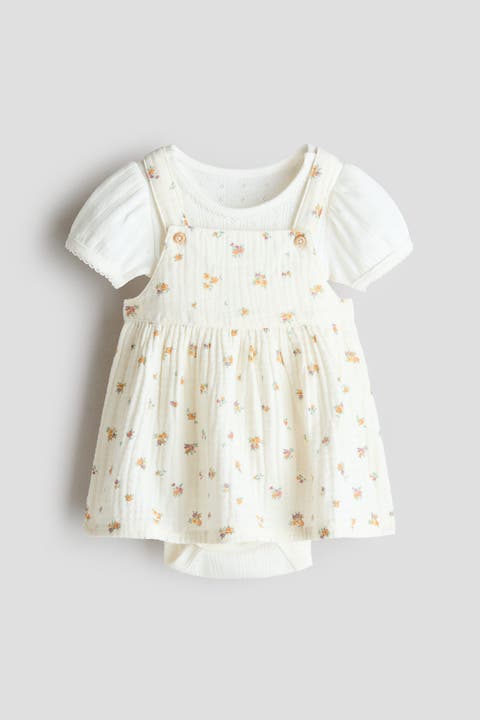 2-piece Dress And Bodysuit Set