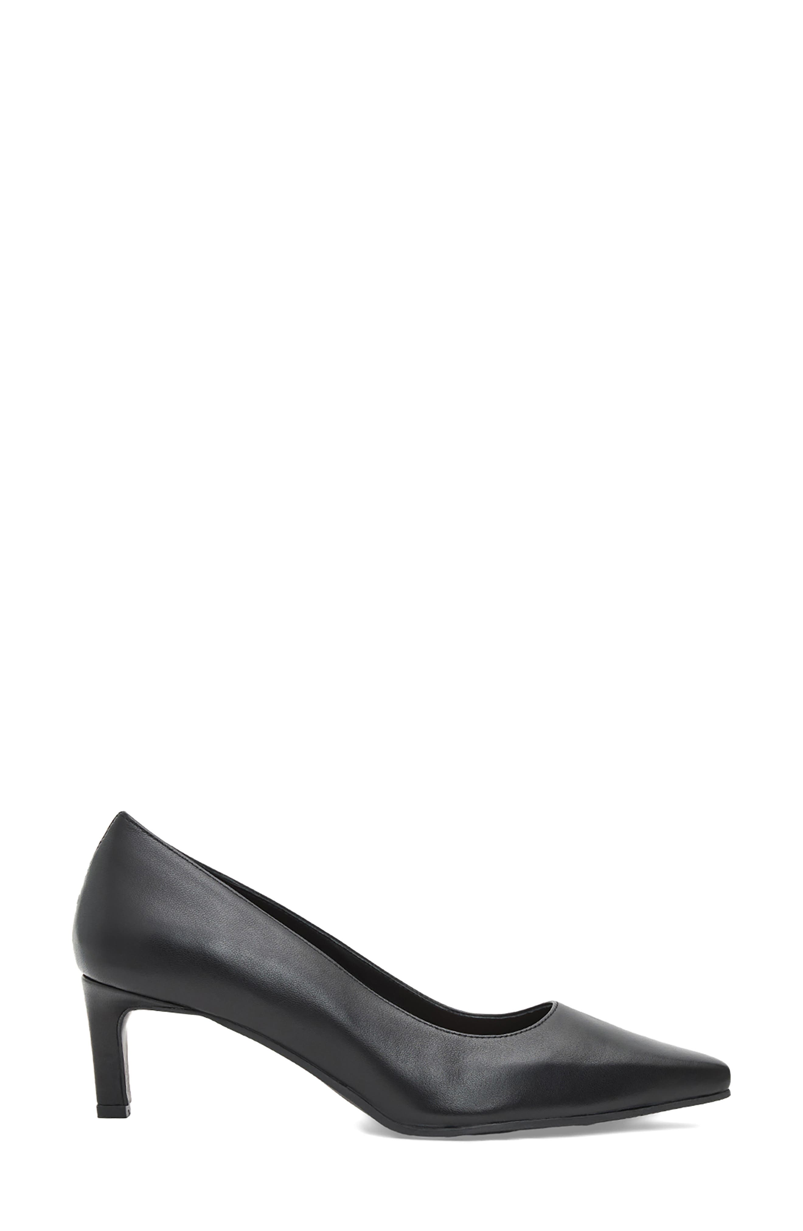 Chloe Waterproof Kitten Heel Pump, Alternate, color, BLACK LEATHER