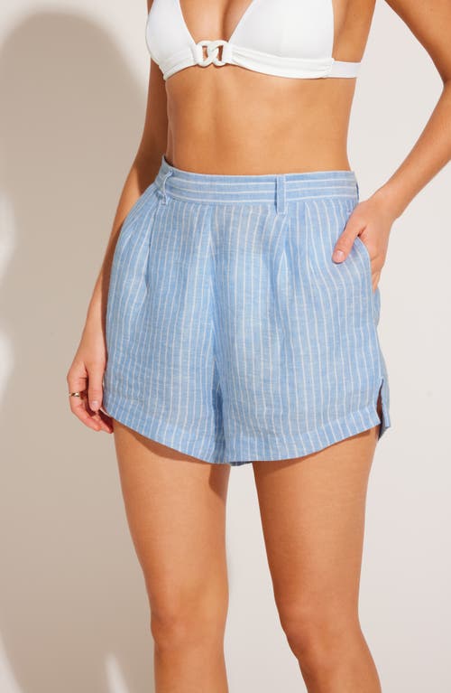 VITAMIN A VITAMIN A® THE GETAWAY LINEN COVER-UP SHORTS