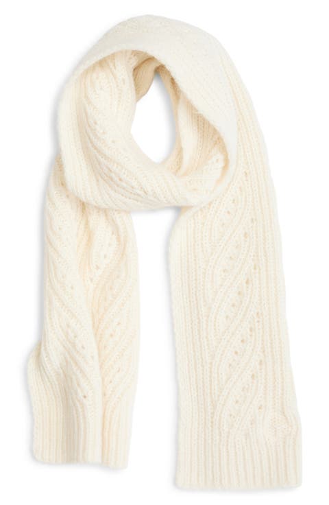 Wool Blend Knit Scarf