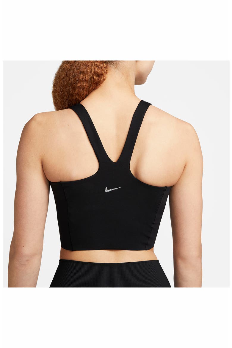 Yoga Dri-FIT Luxe Crop Tank, Alternate, color, BLACK/ MULTI COLOR