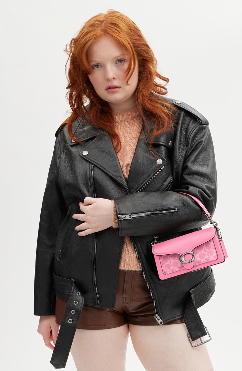 COACH Tabby 20 Signature Canvas & Leather Shoulder Bag, Alternate, color,