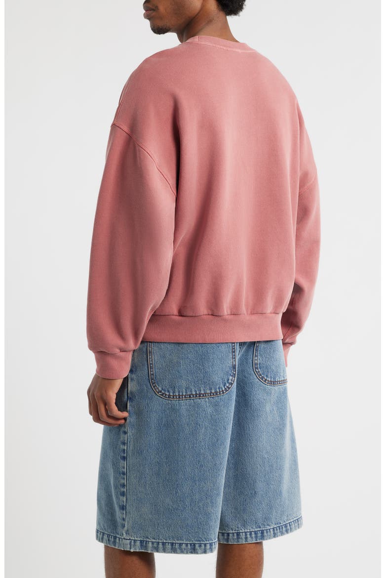 Vintage Crewneck Sweatshirt, Alternate, color, RED