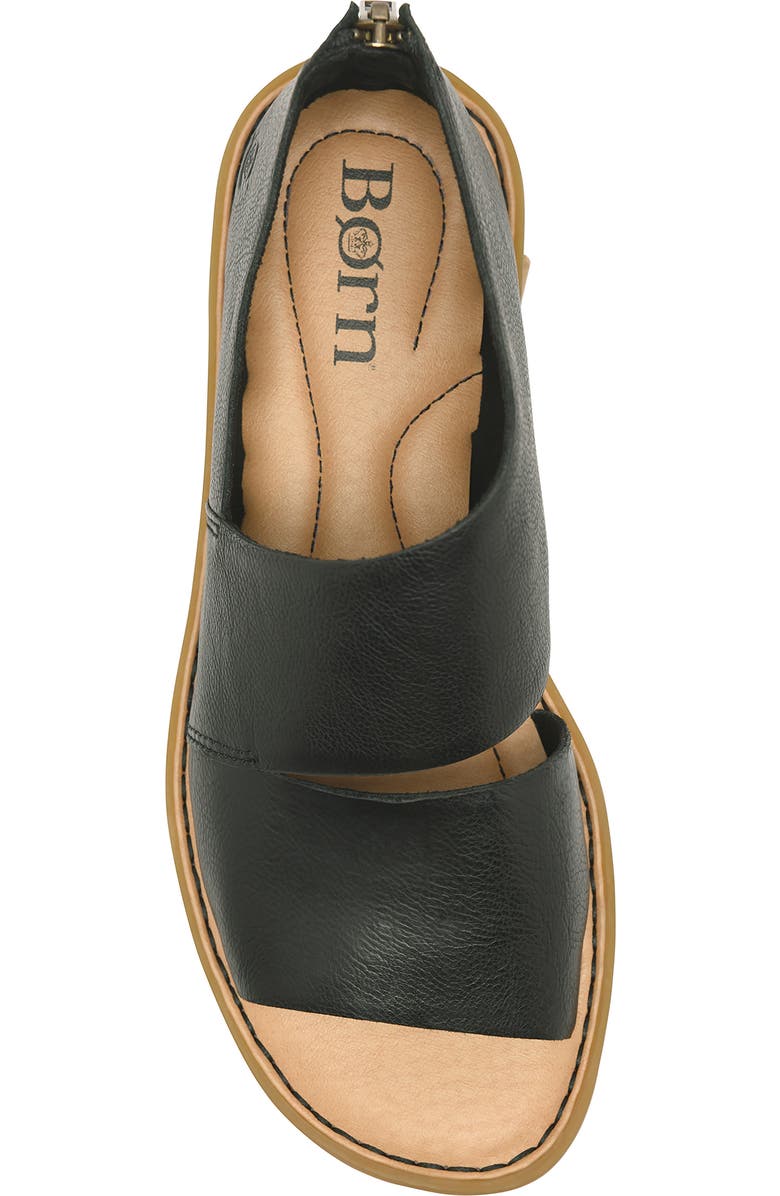 Børn Mila Sandal, Alternate, color, Black Leather