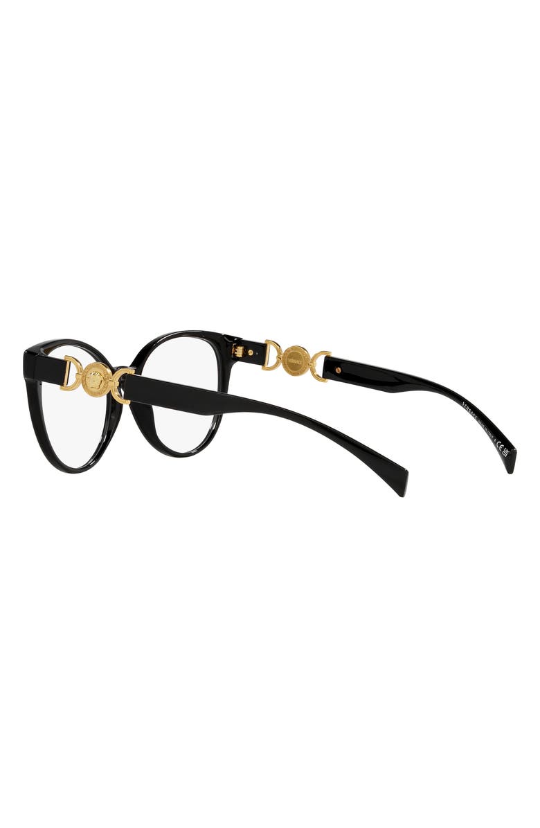 Versace 53mm Cat Eye Optical Glasses, Alternate, color,