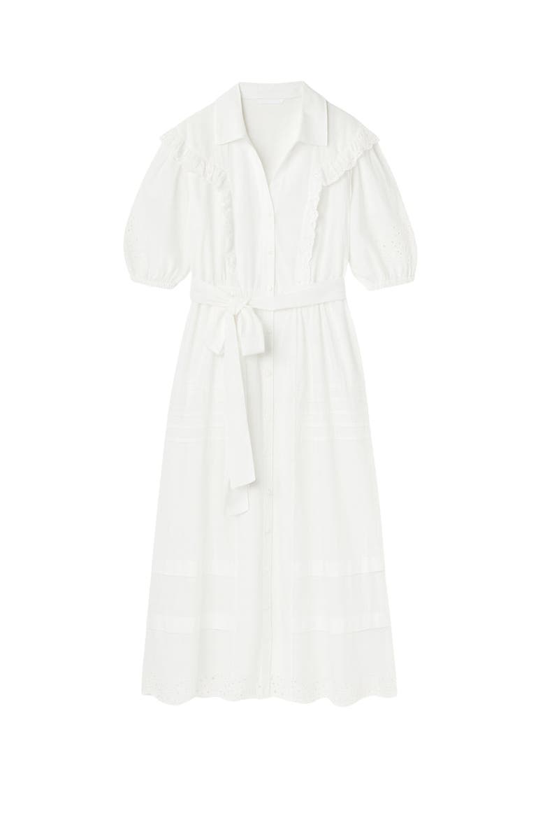 Rebecca Taylor Lorelai Shirt Dress, Alternate, color, Ivory