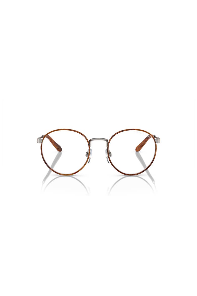 52mm Round optical glasses, Alternate, color, Brown