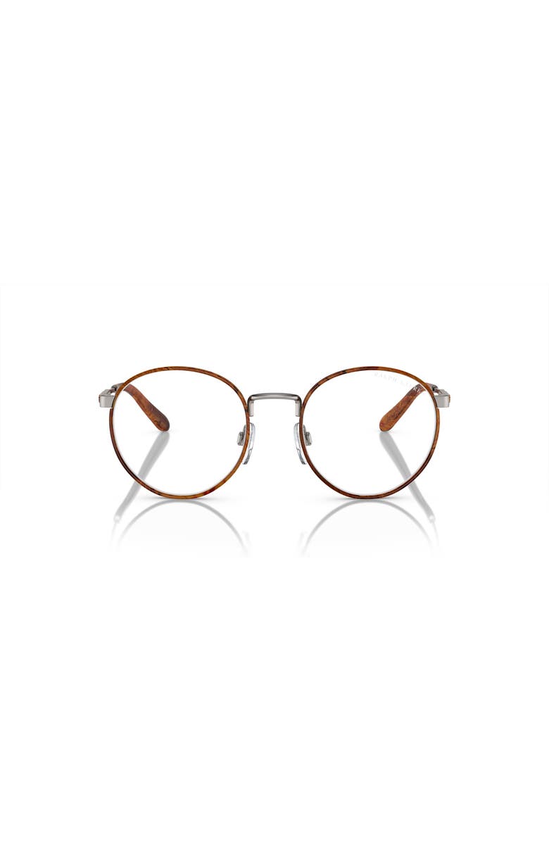 Ralph Lauren 50mm Round optical glasses, Alternate, color, Brown