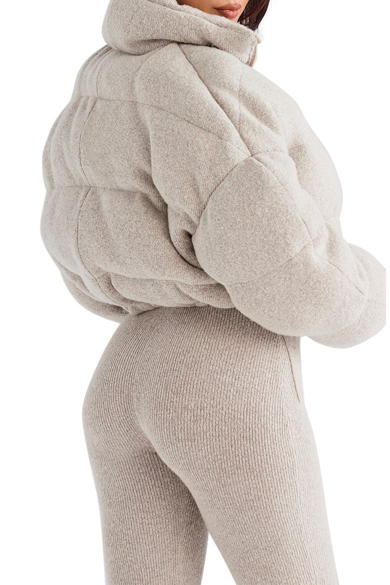 Pascal Knit Crop Puffer Jacket, Alternate, color, OPAL