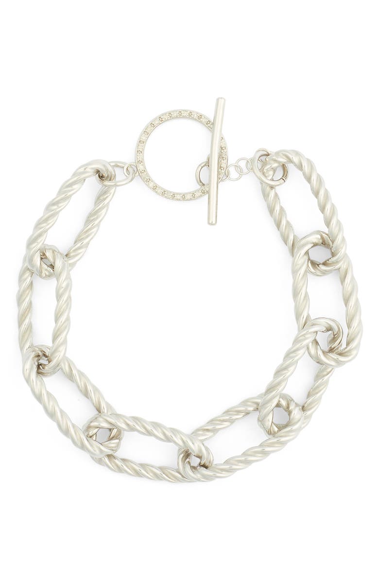 MESHMERISE Diamond Twisted Link Toggle Bracelet - 0.15ct., Main, color, 