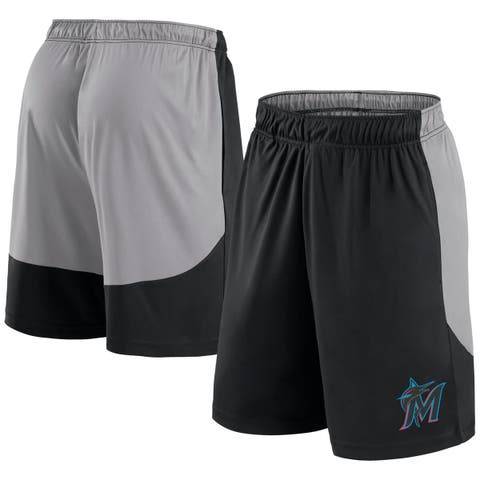 Men's Fanatics Black/Gray Miami Marlins Go Hard Shorts