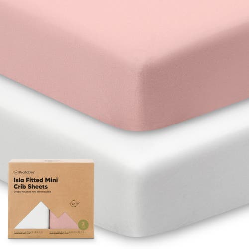 Keababies Isla Fitted Mini Crib Sheets In Rose