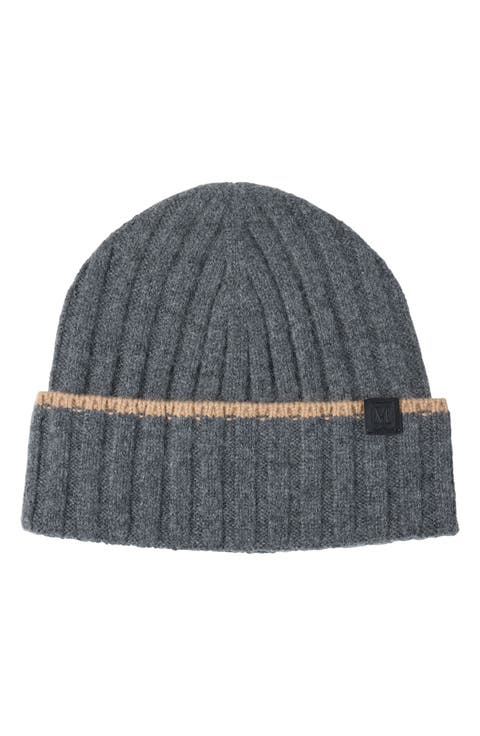 Cashmere Wide Rib Beanie