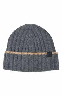 Bruno Magli Cashmere Wide Rib Beanie