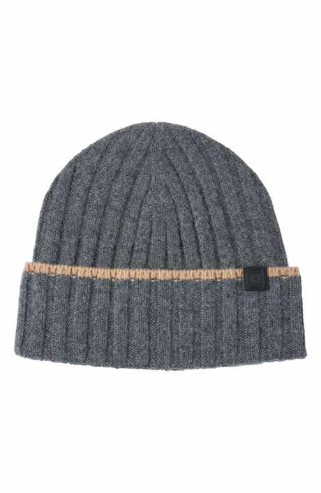 Bruno Magli Cashmere Wide Rib Beanie