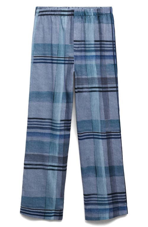 Mango Print Pajama Pants In Blue