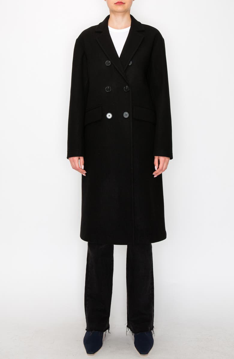 MELLODAY Double Breasted Coat, Alternate, color, 