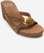 Forever & Always Shoes Caterina Leather Wedge Sandal