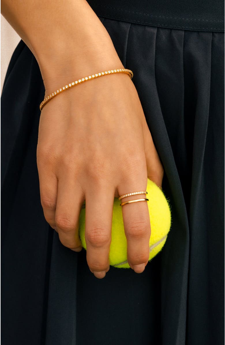 Mint & Lily Double Band Pave Ring, Alternate, color, 18K Gold Over Sterling Silver