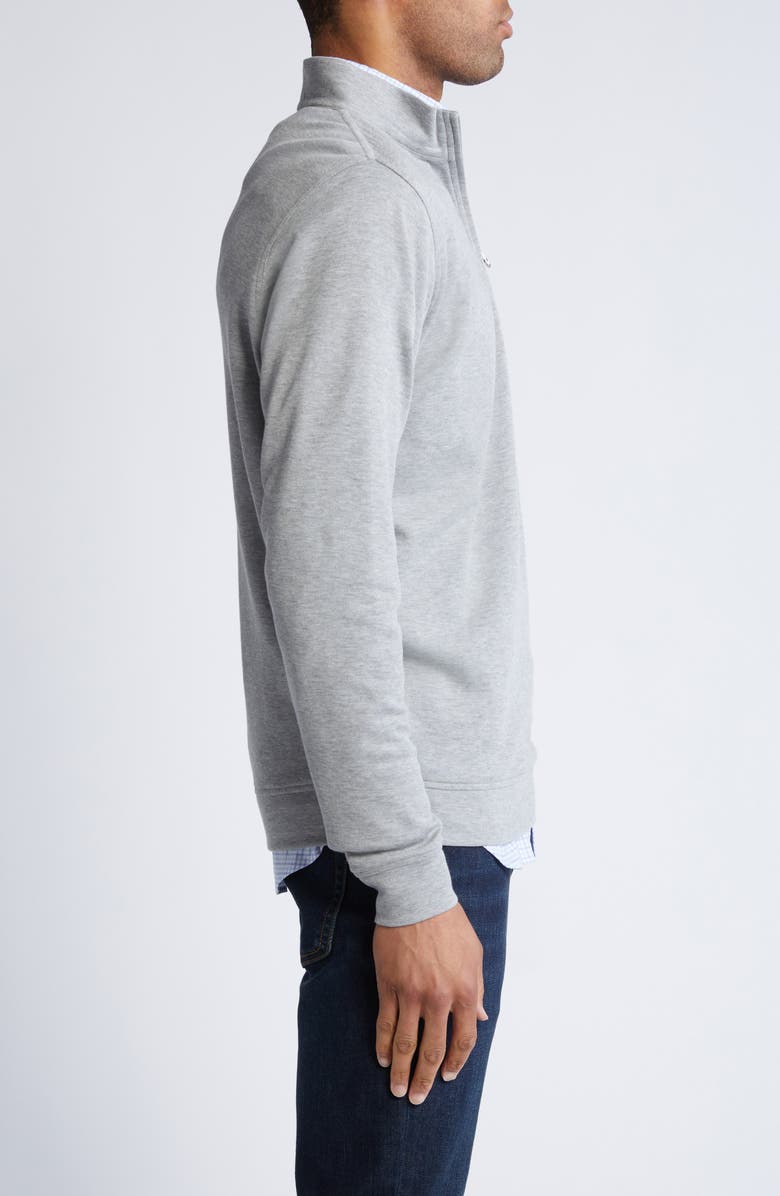 Peter Millar Crown Comfort Piqué Quarter Zip Pullover, Alternate, color, 