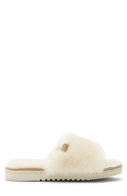Ez Feet Genuine Shearling Slipper In Brown