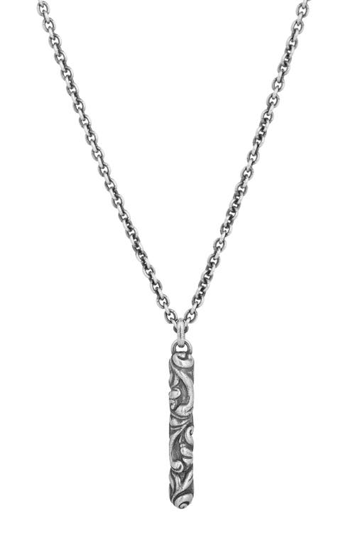 John Varvatos Gothic Pendant Necklace In Metallic