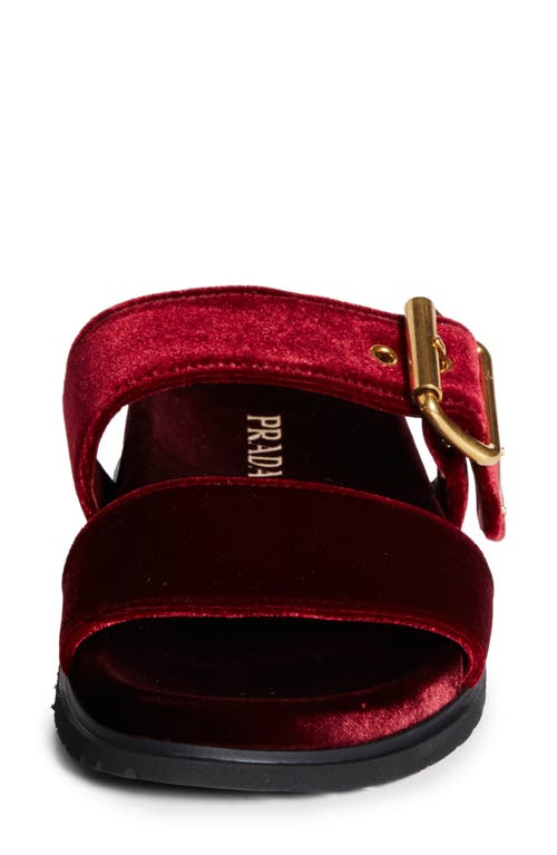 Prada Buckle Slide Sandal