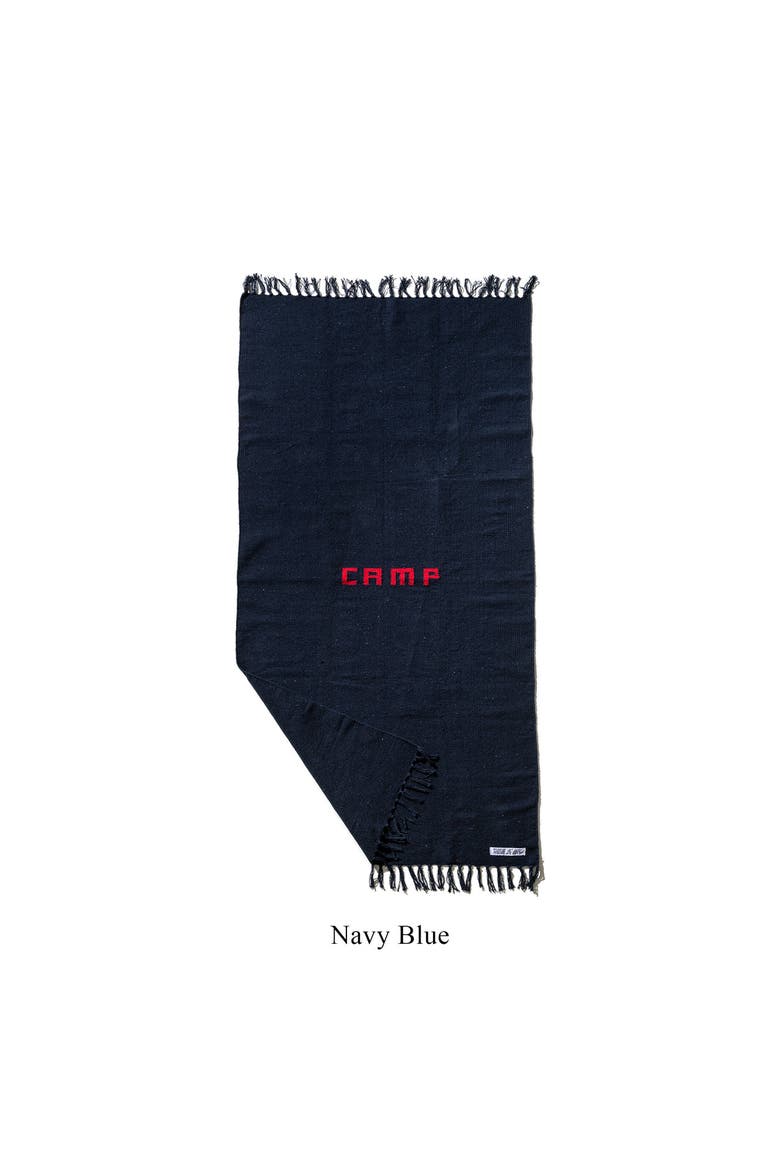 Handloomed Recycled Yarn Camp Rug, Alternate, color, Navy Blue