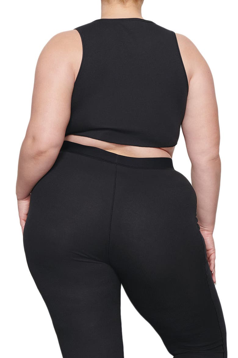 Cotton Rib Crop Tank, Alternate, color, SOOT