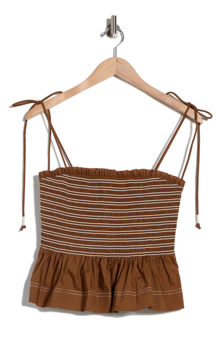 Ophelia Smock Cotton Top, Alternate, color, WHISKY
