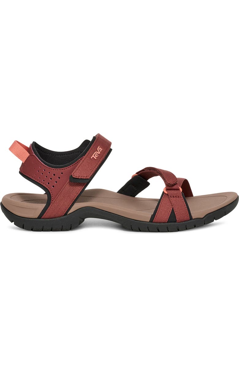 Teva Verra Sandal, Alternate, color, Mahogany / Blooming Dahlia