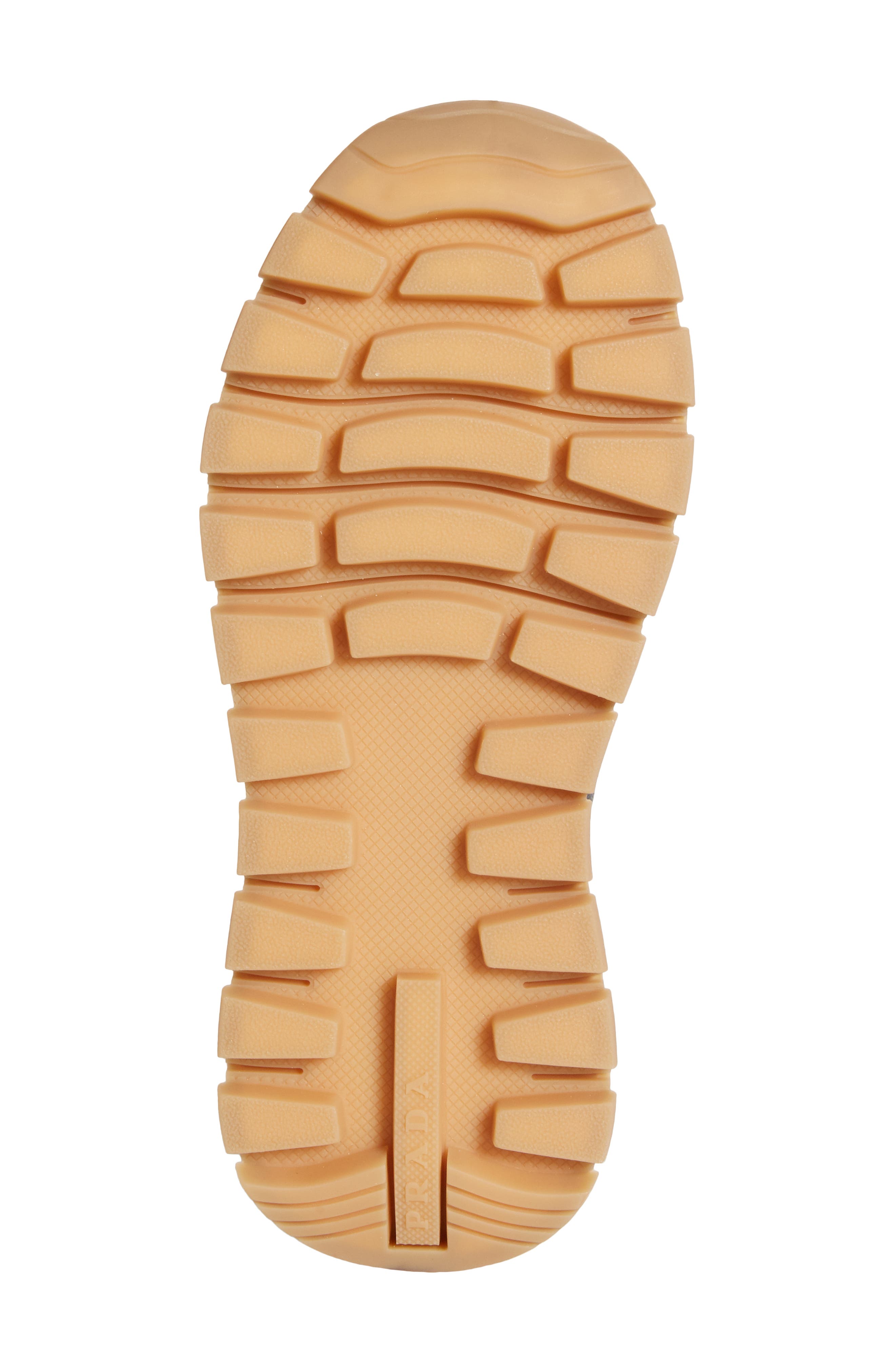 Prada Triangle Logo Lace-Up Sneaker, Alternate, color, Black