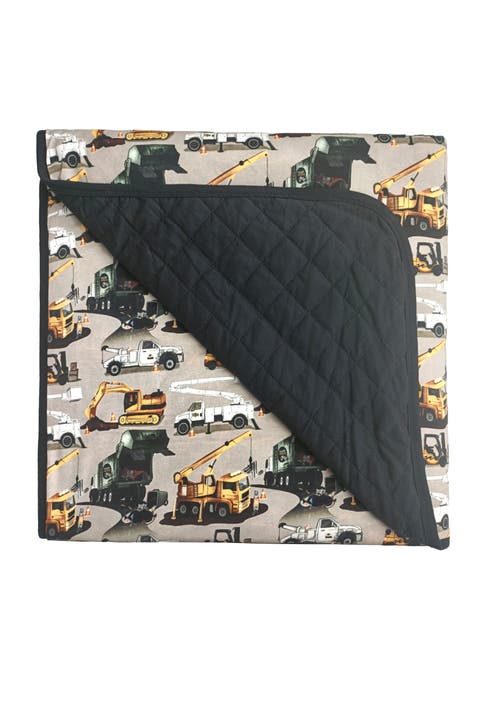 Work Hard, Play Hard Quilted Blanket