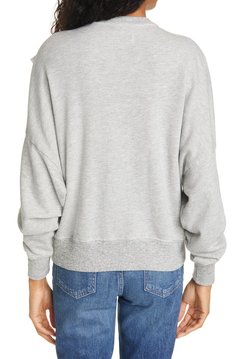The Bow Sweatshirt, Alternate, color, LIGHT HEATHER GREY