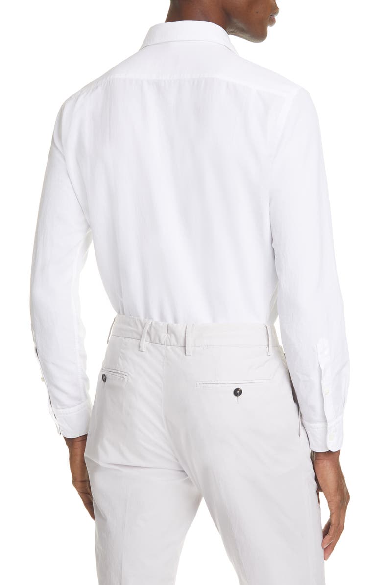 ZEGNA Ermenegildo Zegna Classic Fit Garment Dyed Button-Up Shirt, Alternate, color,