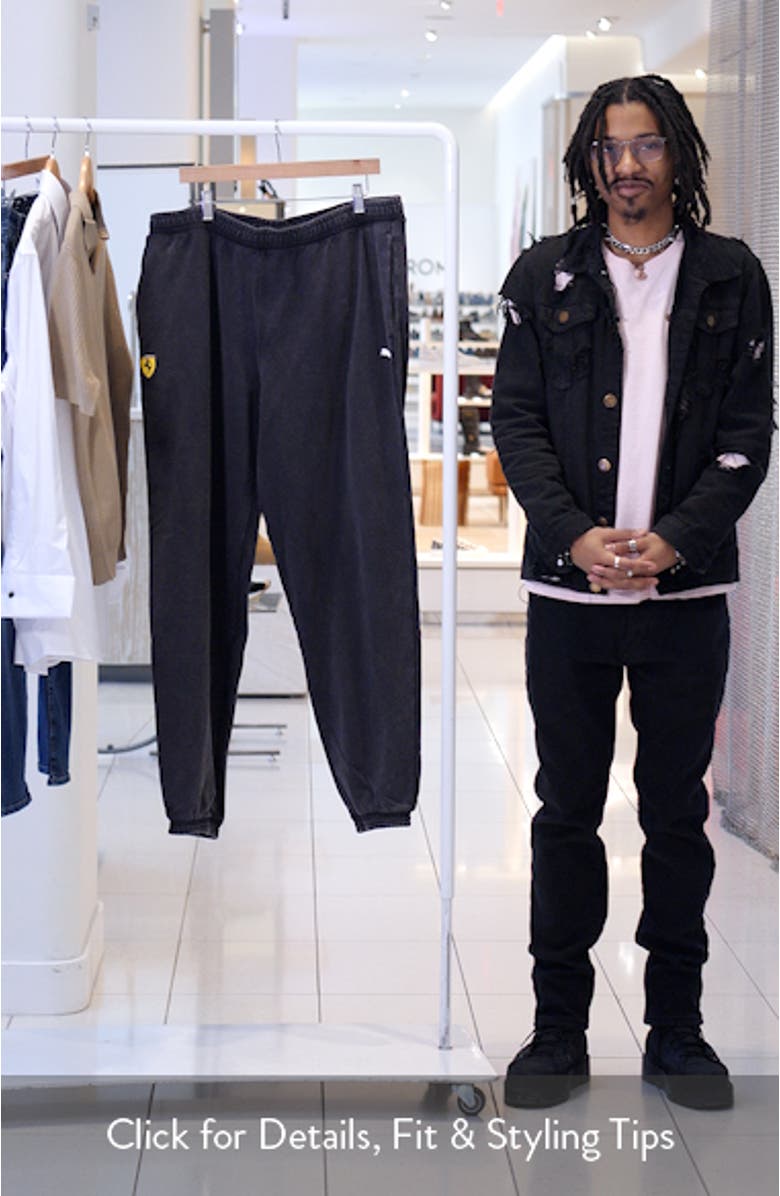 Scuderia Ferrari Sportswear Logo Cotton Sweatpants, sales video thumbnail