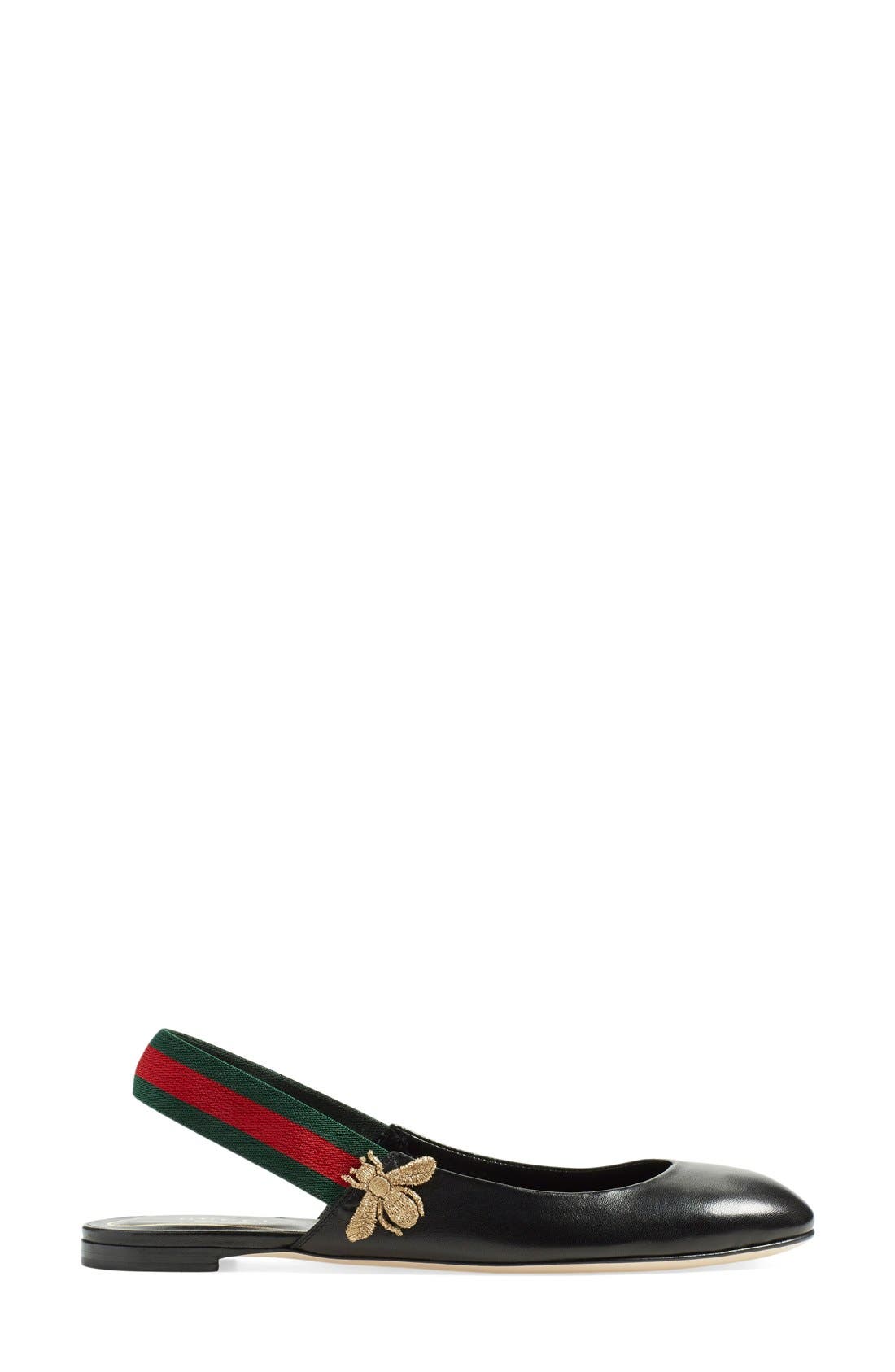 Gucci 'Bayadere' Slingback Flat, Alternate, color, 