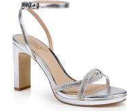 Jewel Badgley Mischka Fila Ankle Strap Platform Sandal