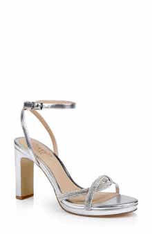 Jewel Badgley Mischka Fila Ankle Strap Platform Sandal