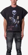 mnml Dream Distressed Graphic Cutoff T-Shirt