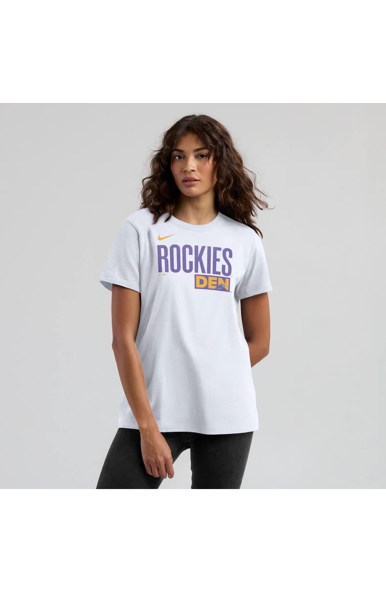 Nike Women's Nike  White Colorado Rockies 2025 City Connect Wordmark T-Shirt, Main, color, White