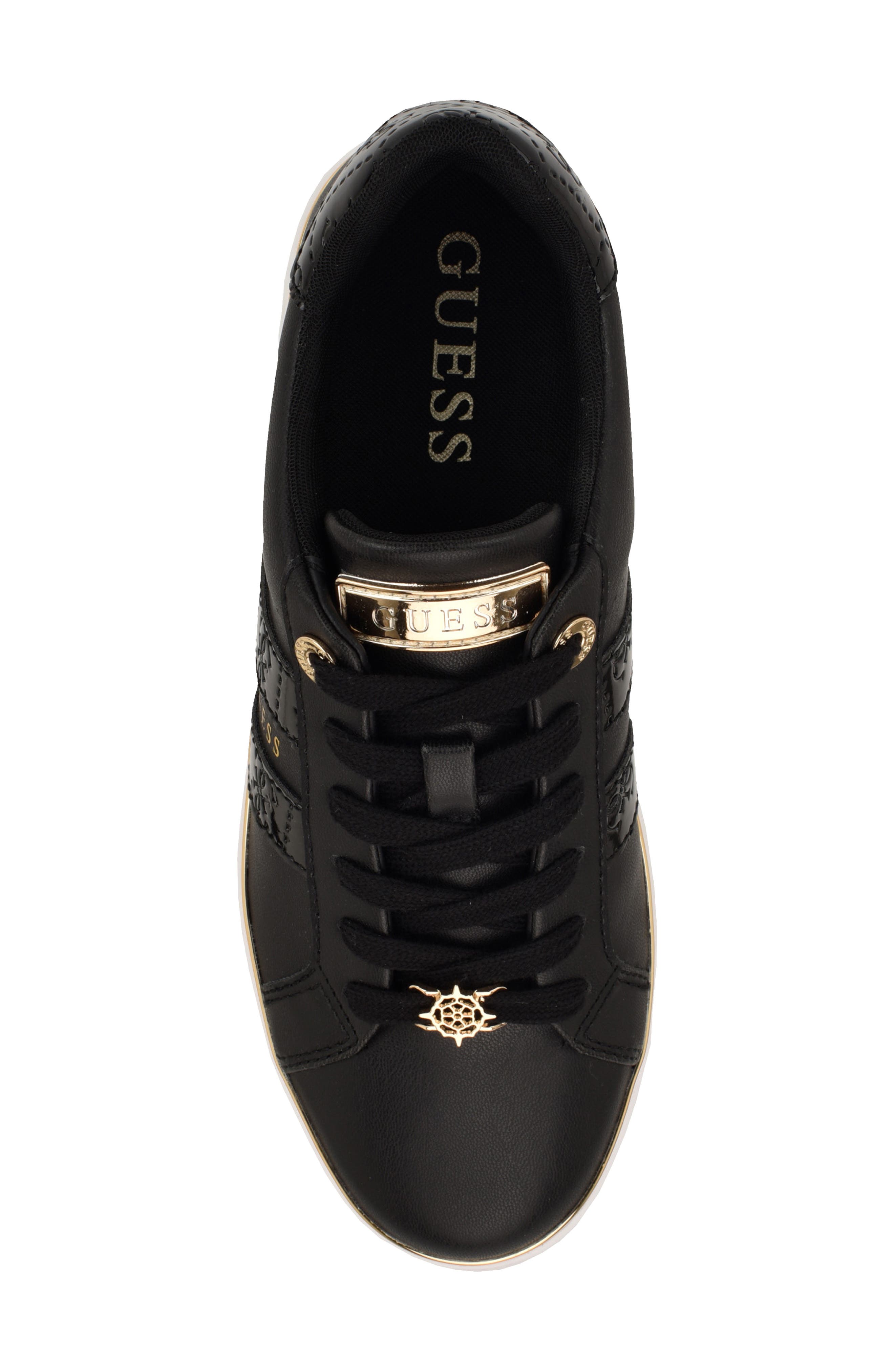 GUESS Barlie Sneaker, Alternate, color, Black